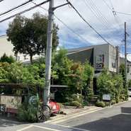 丹精込めてつくりあげたガーデンが望めるテラス席は喫煙可能。季節ごとに風景が変わるように花や植物が植えられており、滝や池の水音が身も心も癒してくれます。