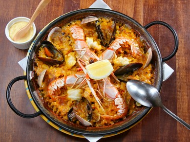 海の幸のパエリア