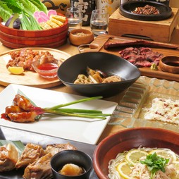 【彩蔵】がお届けする　大盛り生ハム＆チーズの升タワー付き
飲み放題付！全9品