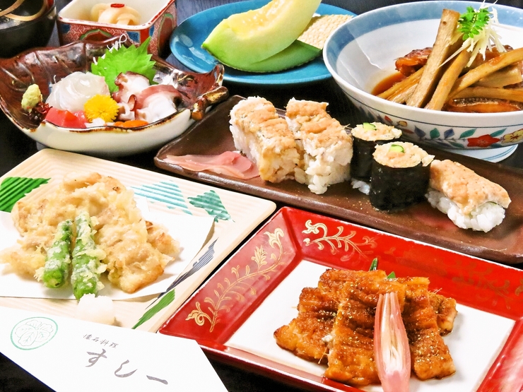 "Yuki" course with lots of wild conger eel 15,000 yen (tax included)