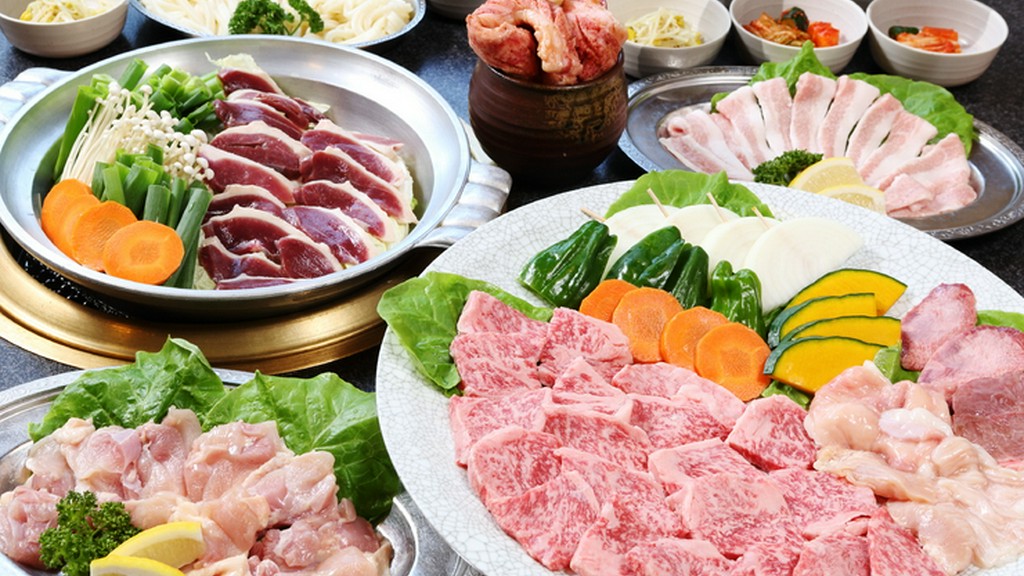 焼肉とお鍋が楽しめる大人気コース
鴨鍋・もつ鍋からお好みの鍋を選べるコース