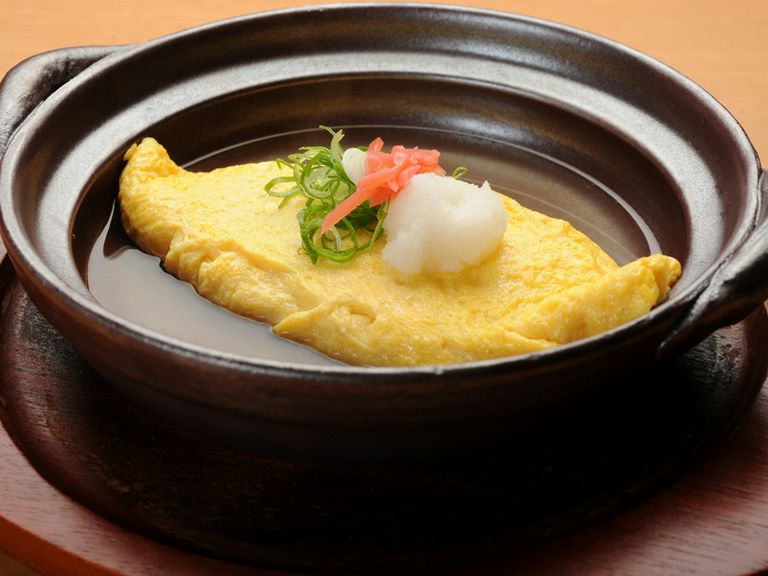 新鮮なおいしい地卵を贅沢に使った『泰山寺地卵だし巻き風オムレツ』