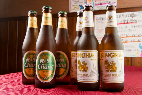 種類豊富なアジアビールが豊富
