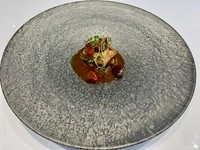 アメリカンチェリー 黒米とホロホロ鶏のミンチ