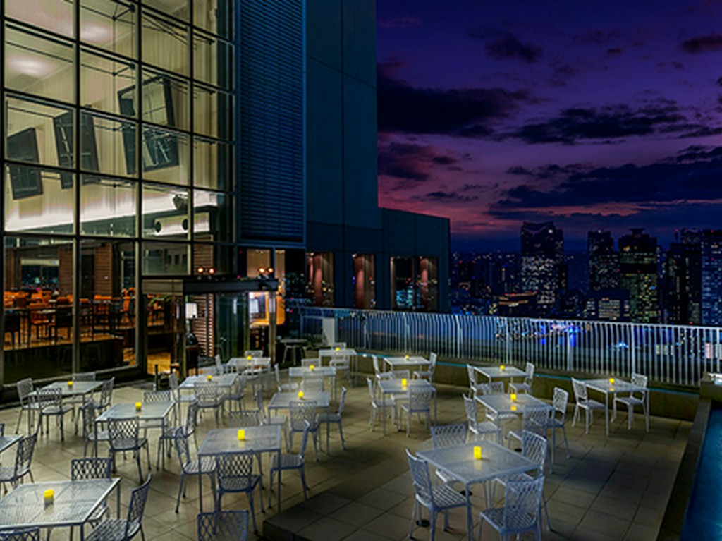 東京で一番高いところにあるテラス席