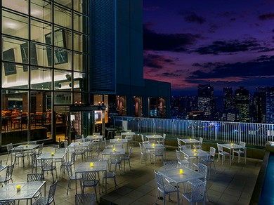 東京で一番高いところにあるテラス席