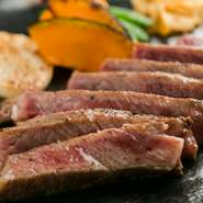ランチならでは。リーズナブルな価格でステーキをいただけます。旨みが凝縮されたお肉はシンプルな味付けで。お得なランチメニューでお腹も心も大満足。（一日限定　10食）