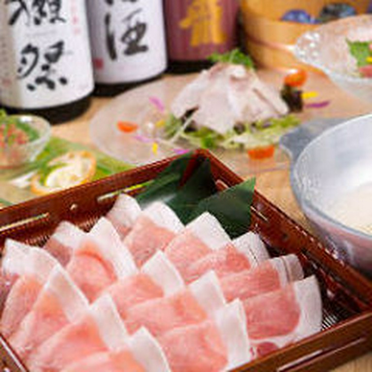 松阪豚の会席『豚の匠』7品2時間飲み放題付き6,500円(税抜)