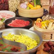 薬膳ビーガン鍋プランは前菜からデザートまで植物性食材で作る華やかな全7品