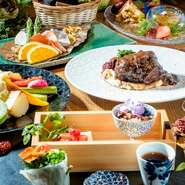 kampo's自慢の厳選農家野菜に大人気ラクレットチーズをかけて堪能していただきます！お野菜は、北は北海道から南は鹿児島まで、契約農家さんから仕入れたオーガニック野菜をじっくりローストして甘味を出してます。