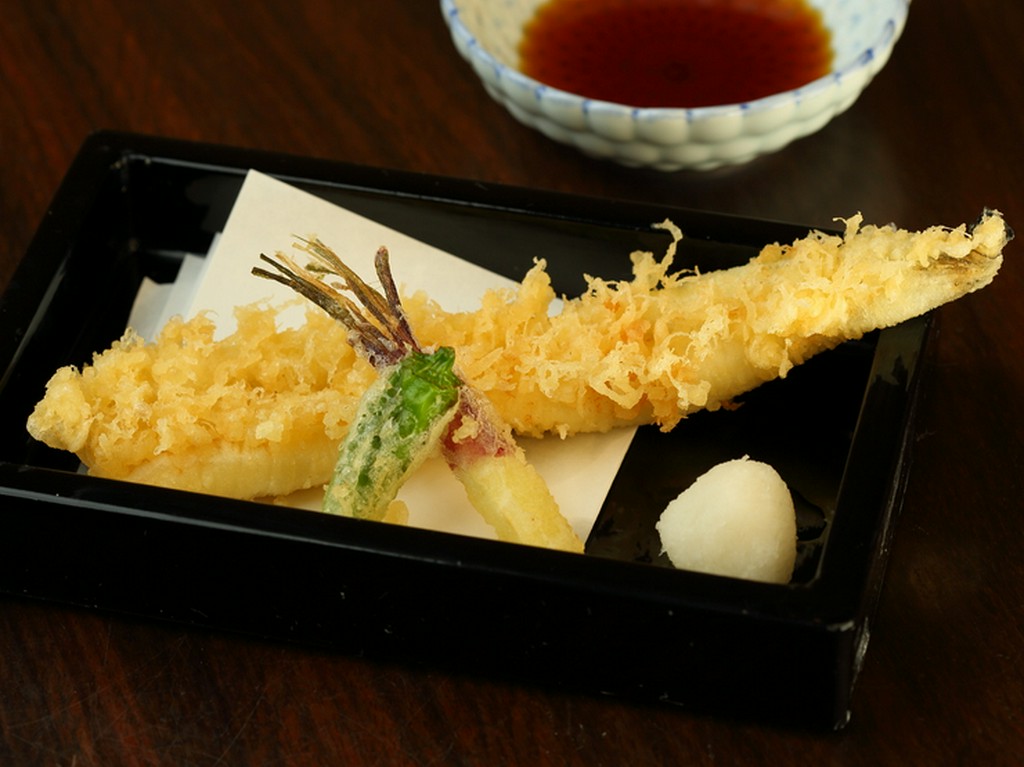 朝〆穴子の天ぷら