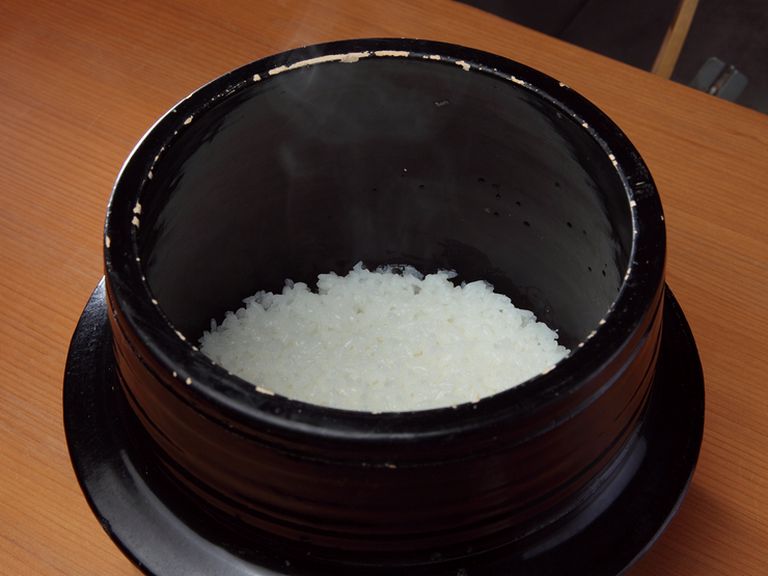 時間ごとに違う食感を味わえる『御飯』