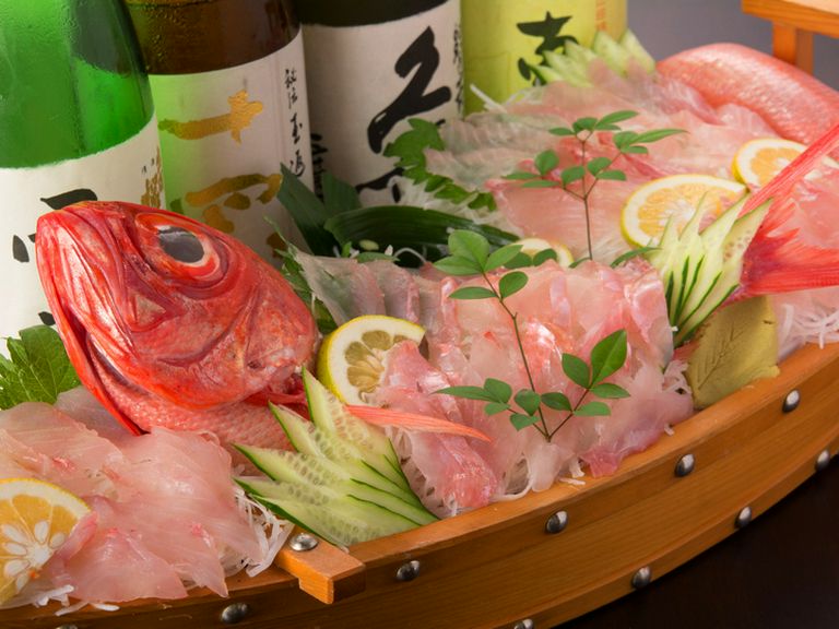 鮮度の高いお魚でしかできない、お刺身の王様、『舟盛』