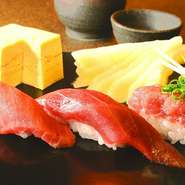 極上の味として知られる函館・戸井産の本マグロが食べられる店は、函館でも数少ない。