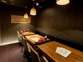 落ち着ける半個室で会話も盛り上がる女子会