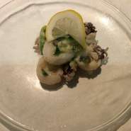 コウイカのアンチョビニンニク