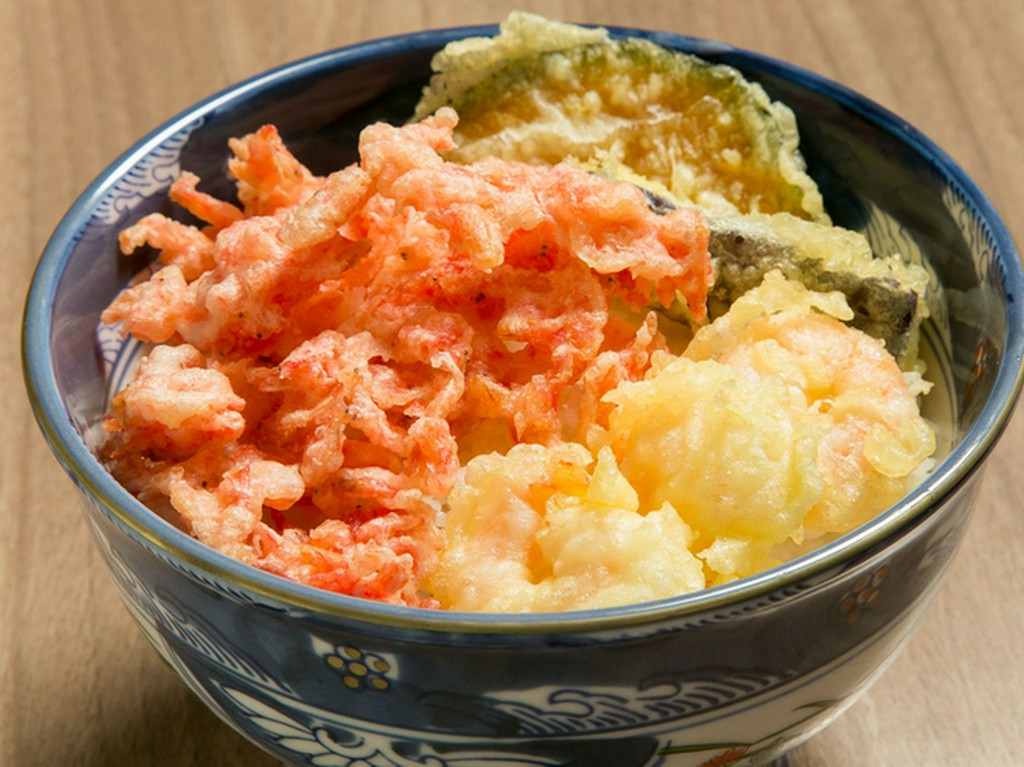 小海老と桜海老の天丼
