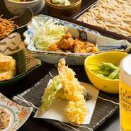 晩酌セット（竹）　飲み放題90分つき（生ビールこみ）