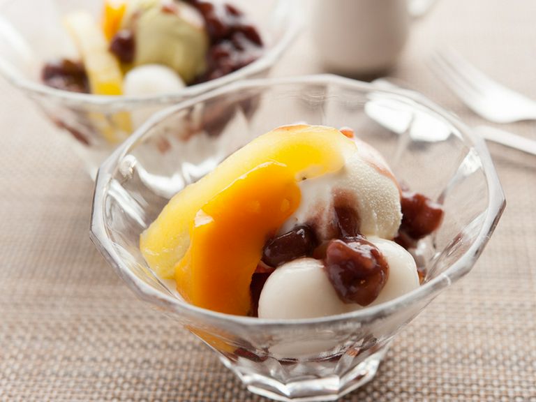 焙じ茶ゼリーパフェ