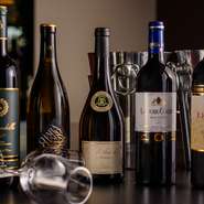 ワインをはじめ、お酒の種類は豊富に取り揃えています