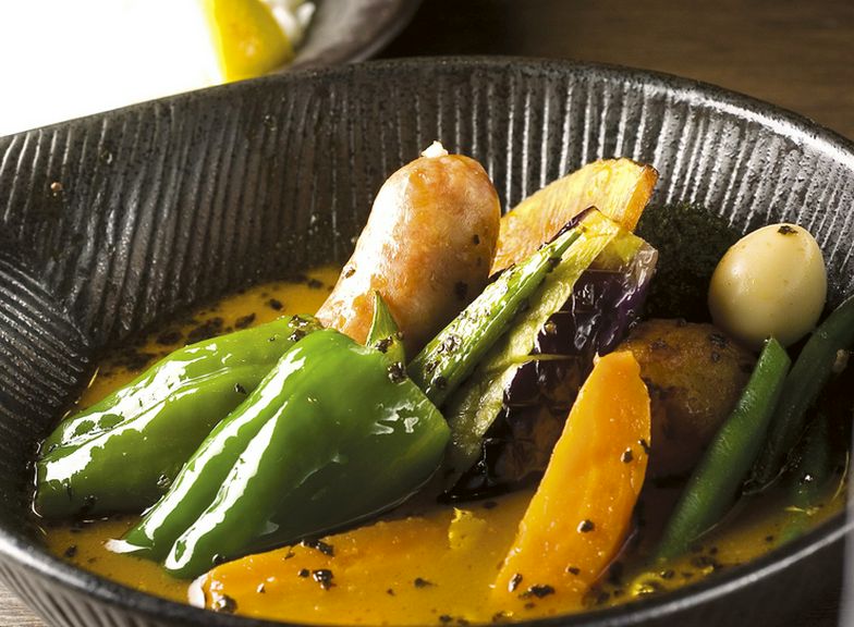 ポークフランクto野菜カレー