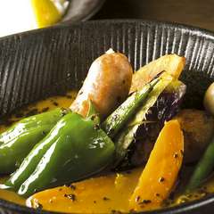 ポークフランクto野菜カレー