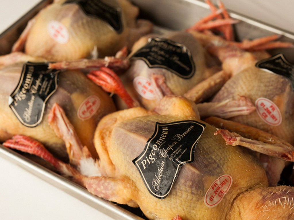 しっとりと柔らかな肉質とミルキーな味わいのブレス産小鳩