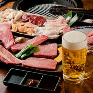 お肉も料理もお酒も安くておいしいから、焼肉宴会に最適