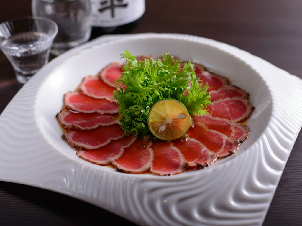 自家製ポン酢でさっぱり『和牛炙り』