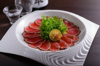 自家製ポン酢でさっぱり『和牛炙り』
