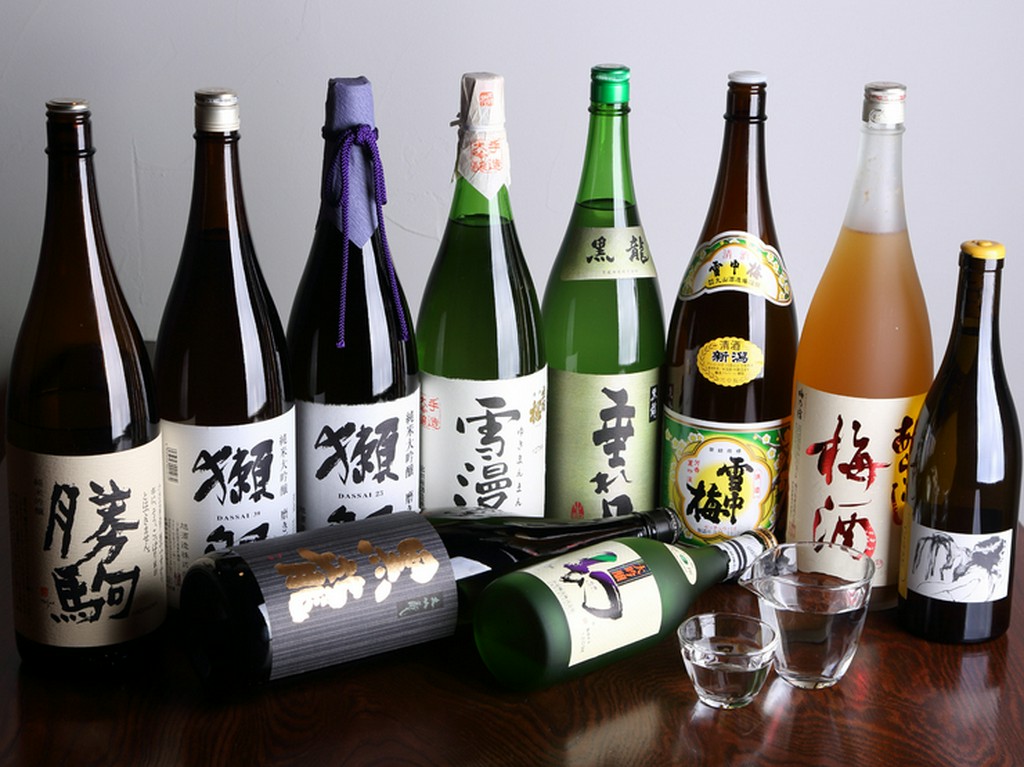 限定品や希少な銘柄も。和食と好相性の日本酒が種類豊富