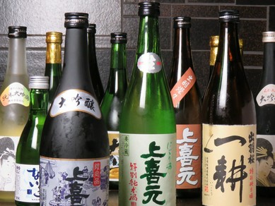 山形の地酒を種類豊富にご用意。
