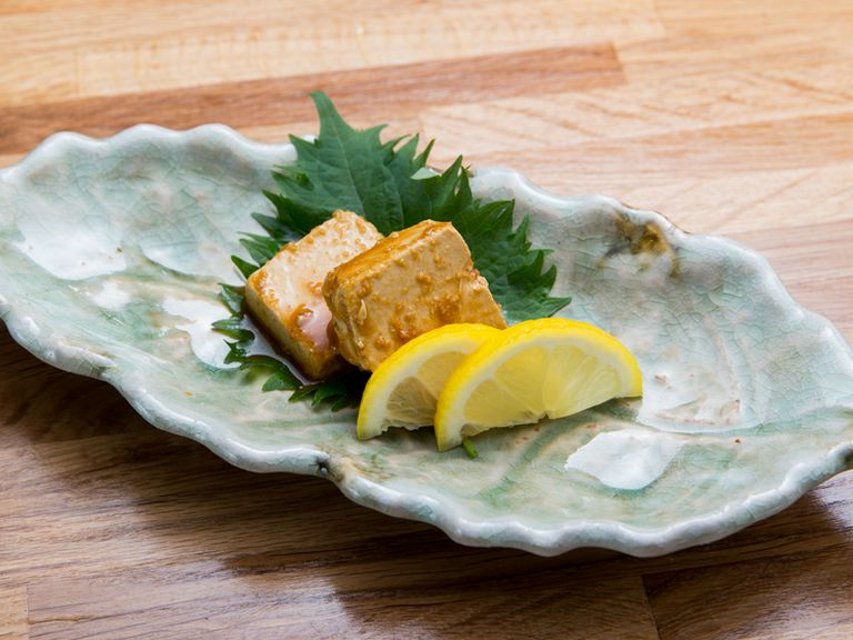 わさび醤油でいただく『クリームチーズマリネ』