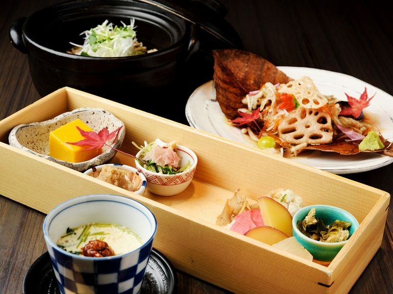 ランチコース 自分の目でひとつひとつの食材選びにこだわりあり