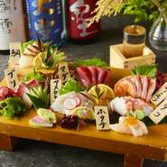 北海道といえばお刺身！厳選直送鮮魚の7種盛り