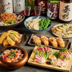 バランスのとれた産直食材満喫コース！飲み会や同窓会歓迎会、送別会、忘年会、新年会などの各種宴会に。