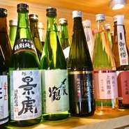 新潟県＆神戸の地酒を中心に全国各地の銘酒をご用意しております