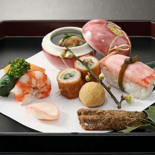 京焼】『 平安 叶松谷 萬暦意花鳥 角形向皿 10客 共箱 15263 』 料亭
