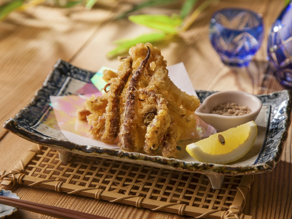 上越地方のB級グルメ『する天　新潟産するめいか使用』