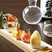 季節野菜の天ぷら
