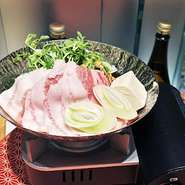 『鳥取県産 大山豚』を季節のお鍋にしてご堪能いただくコースです◎