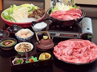 一人前で楽しみたいなら『松茸・特選近江牛すき焼き御膳』