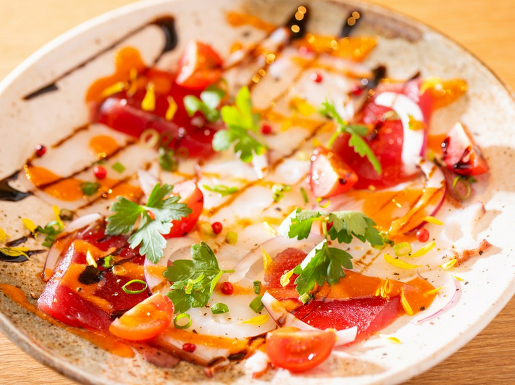 カルパッチョ（コース内の一品）