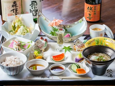 食材にこだわった悠善ならではのコース