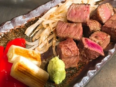 とにかく柔らかい肉質が自慢です『八雲牛ヒレステーキ』（焼き野菜付き）100g