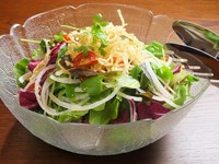 7種の野菜と自家製甘酢ドレッシング