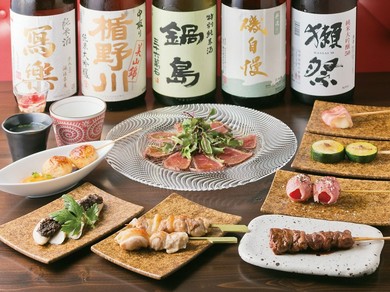 素敵な空間で頂く地鶏焼きとワインに舌鼓