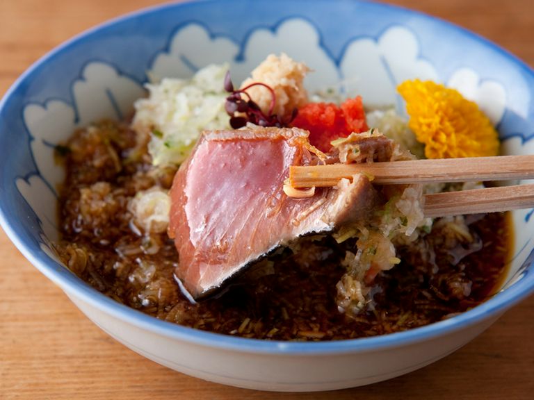 薬味たっぷりの『かつおの叩き』