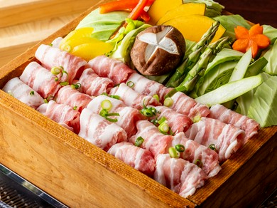 三元豚と有機野菜せいろ蒸し