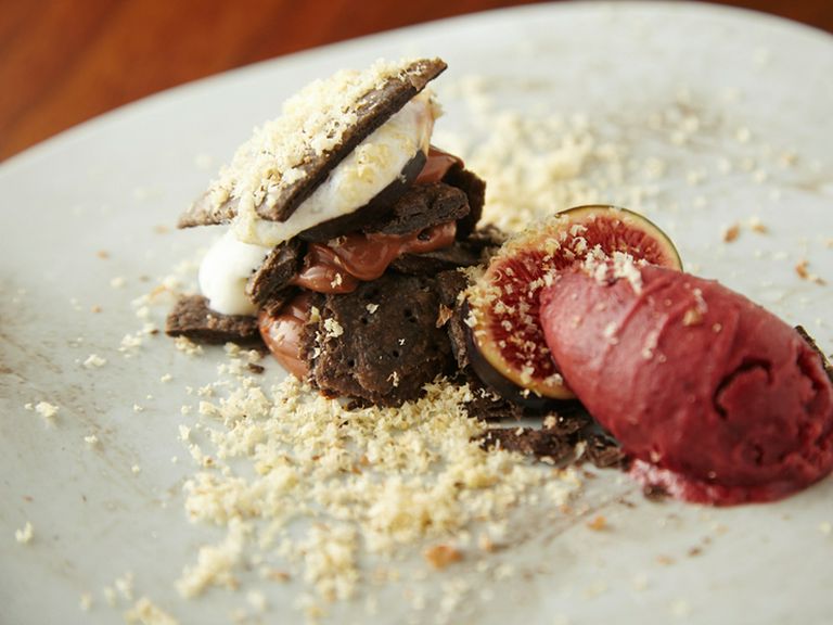 ドルチェ『イチジク、チョコレート、ゴルゴンゾーラ』